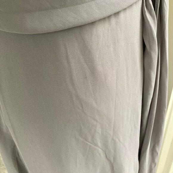 NWT Anthropologie BHlDN Jenny Yoo Elliya Maxi Dress Charcoal Gray Womens 2 - Picture 7 of 12